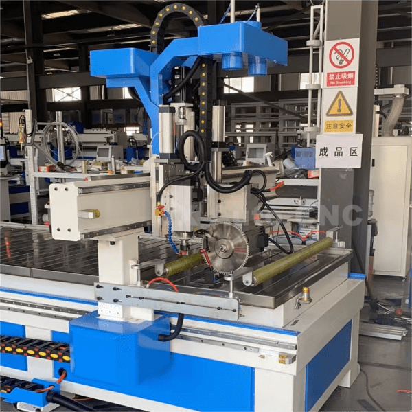 JX1325 CNC Router spindle with Rotary circle Saw Cutting Head (3)