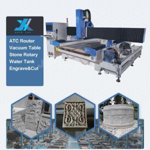 atc 4 axis marble stone cnc router cutting stone pillar carving machine 1