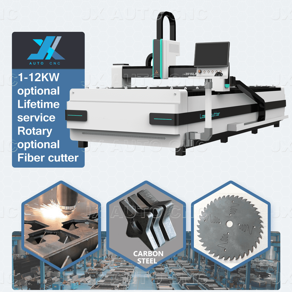 Jx-1530 Entry Level Fiber Laser Metal Cutting Machine For Sheet Metal 