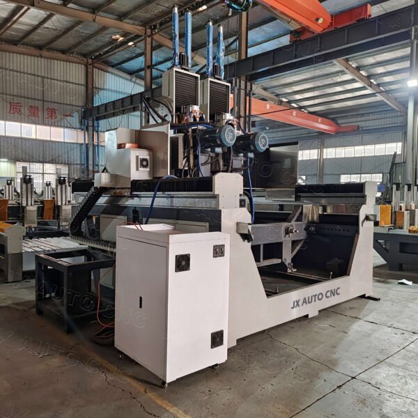 JX-Heavy Duty Marble Granite Countertop Cutting Engraving Polishing CNC Stone Machine Router Atc for Column Cylinder Pillar - Image 4