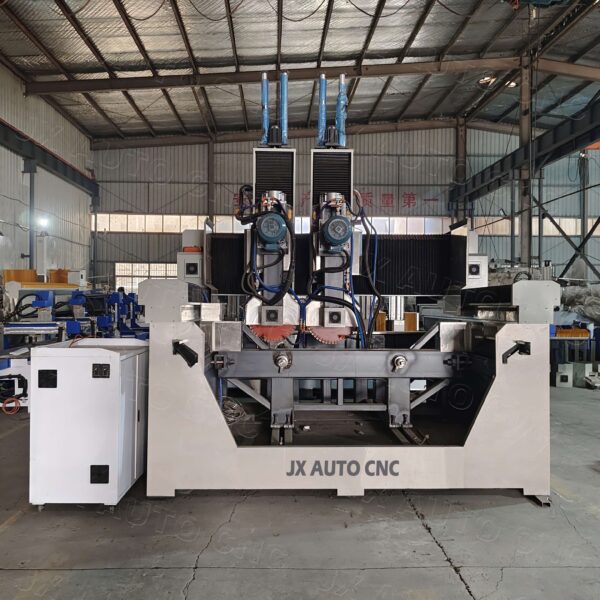 JX-Heavy Duty Marble Granite Countertop Cutting Engraving Polishing CNC Stone Machine Router Atc for Column Cylinder Pillar - Image 3