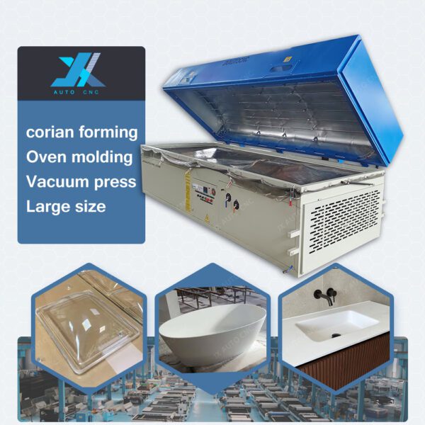 JX-Corian Solid Surface Veneer Automatic Mold Thermoforming Heating Oven Veneer Vacuum Forming Machine - Image 2