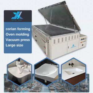 JX-Corian Solid Surface Veneer Automatic Mold Thermoforming Heating Oven Veneer Vacuum Forming Machine