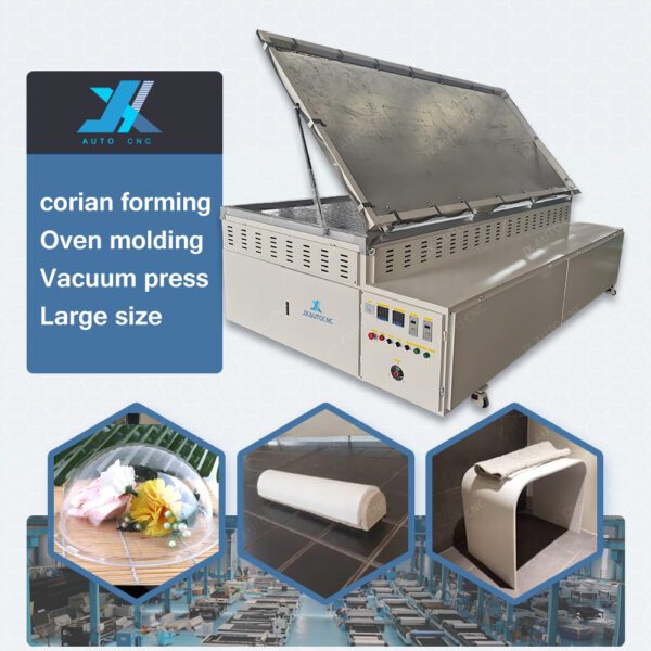 JX-Corian Solid Surface Veneer Automatic Mold Thermoforming Heating Oven Veneer Vacuum Forming Machine - Image 3