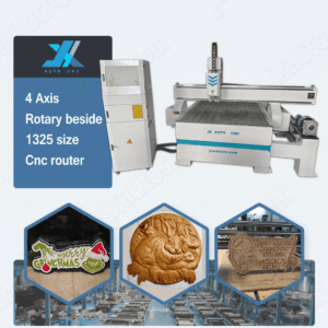 JX-4x8ft CNC Router 1325 With 4th Axis Rotary Wood CNC Router